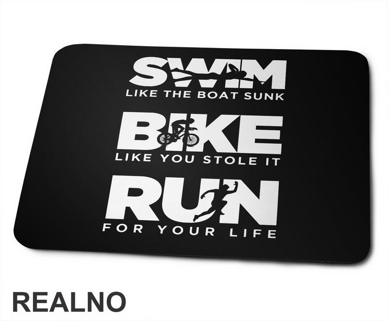 Triathlon - Swim, Bike, Run - Trčanje - Running - Podloga za miš