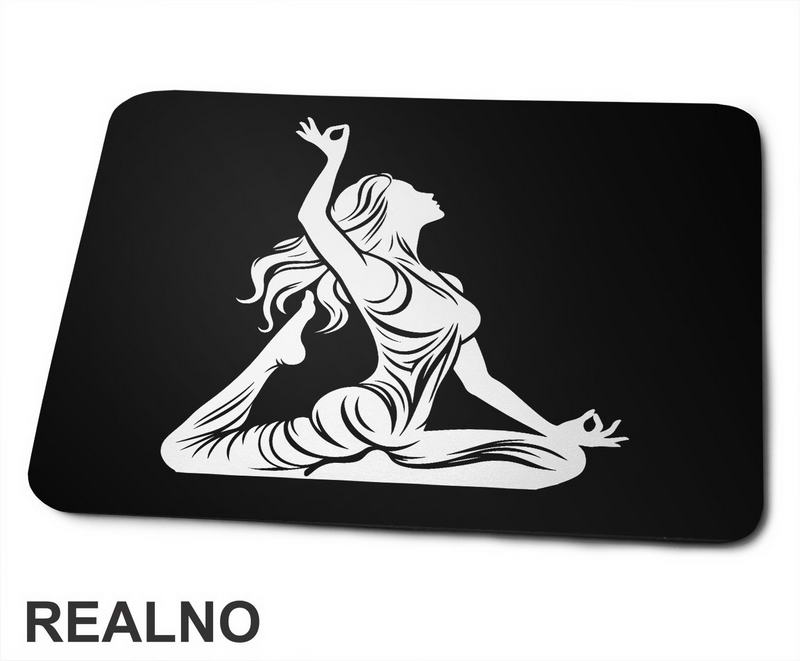 Pose - Girl - Yoga - Podloga za miš