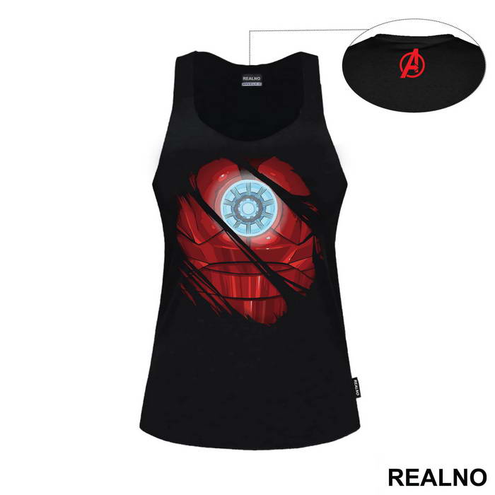 Ripped Shirt - Chest Logo - Iron Man - Avengers