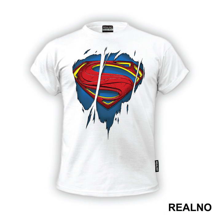 Ripped Shirt - Chest Logo - Superman