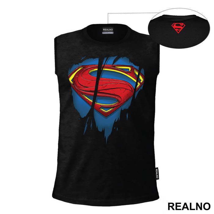 Ripped Shirt - Chest Logo - Superman