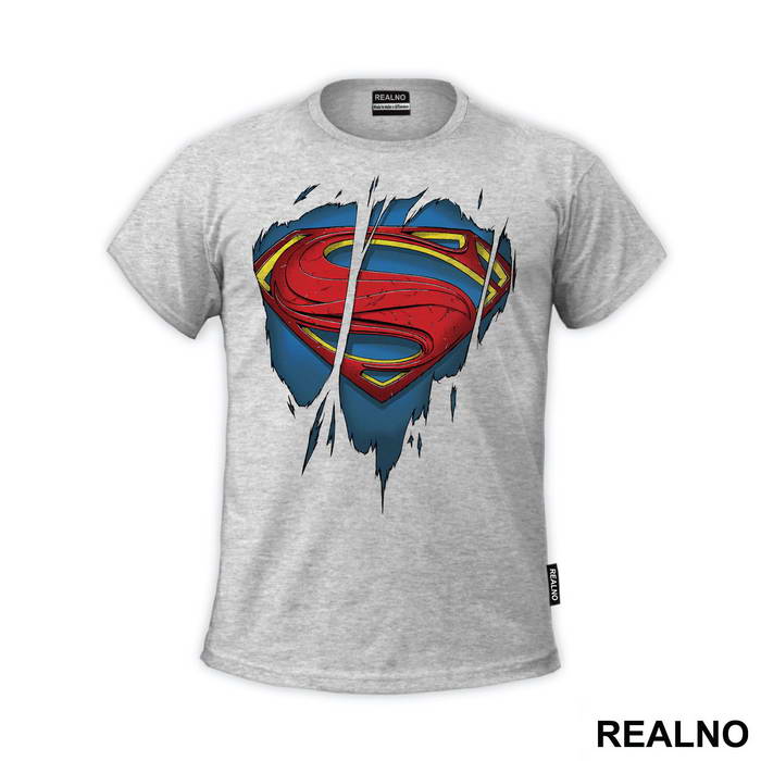Ripped Shirt - Chest Logo - Superman