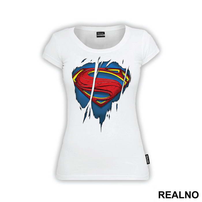 Ripped Shirt - Chest Logo - Superman