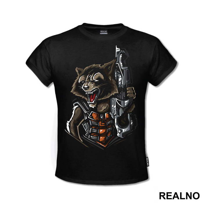 Half Portrait - Rocker Racoon - Guardians Of The Galaxy
