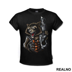 Half Portrait - Rocker Racoon - Guardians Of The Galaxy