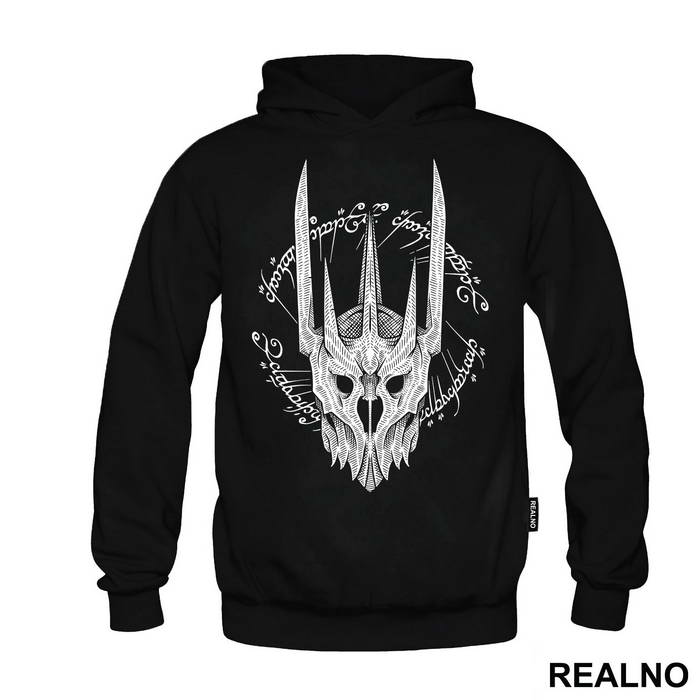 White Sauron Helmet - Lord Of The Rings - LOTR