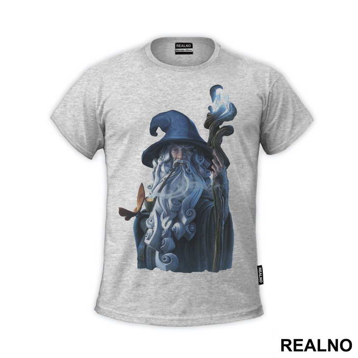 Gandalf With A Glowing Staff - Lord Of The Rings - LOTR