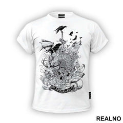 House Sigils: Dragon, Lion, Stag, Dire Wolf, Sun Spear - Brown - Game Of Thrones - GOT - Majica