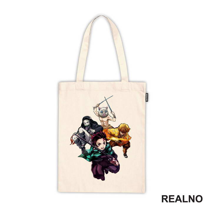 Tanjiro, Nezuko, Inosuke And Zenitsu - Travelling Companions - Demon Slayer