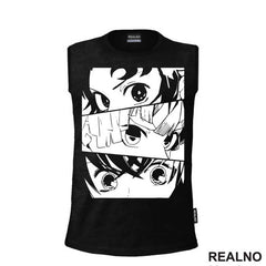 Eyes - Tanjiro, Nezuko And Zenitsu - Demon Slayer