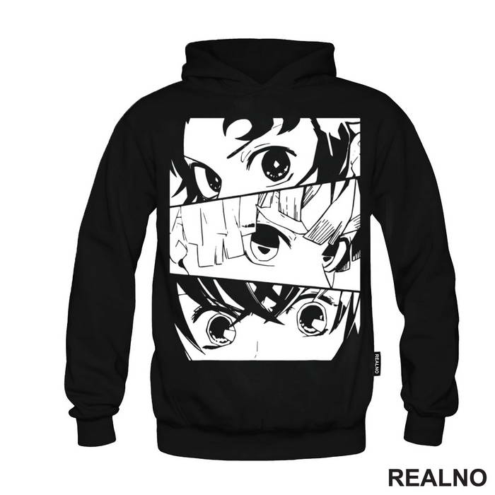 Eyes - Tanjiro, Nezuko And Zenitsu - Demon Slayer