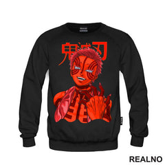 Akaza - Red - Demon Slayer