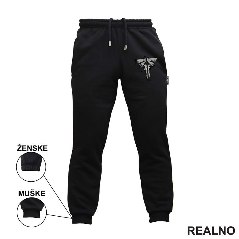OUTLET Crna ženska trenerka veličine M - LOU - 3912 - T