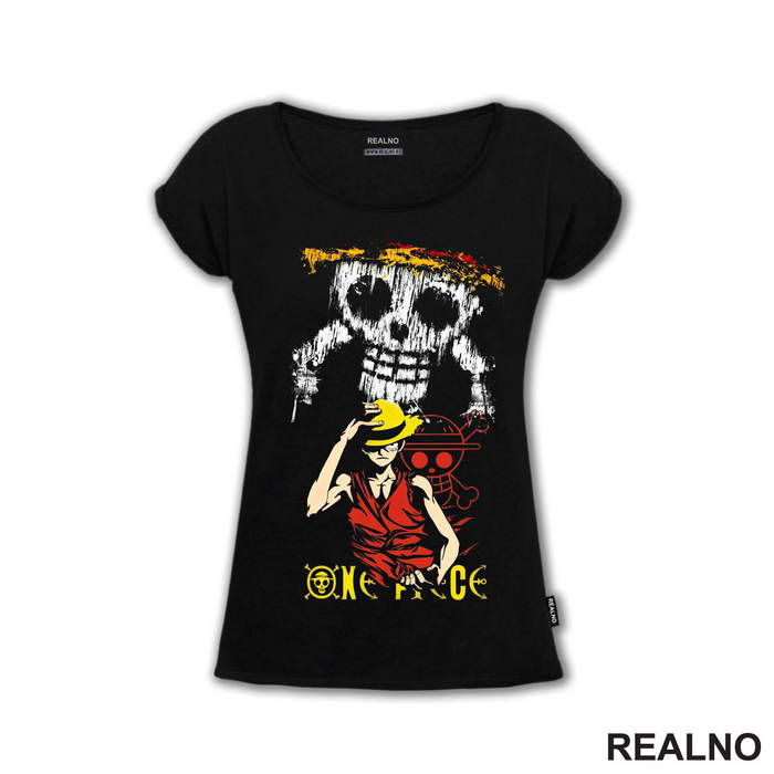 Mottled Skull And Luffy - One Piece