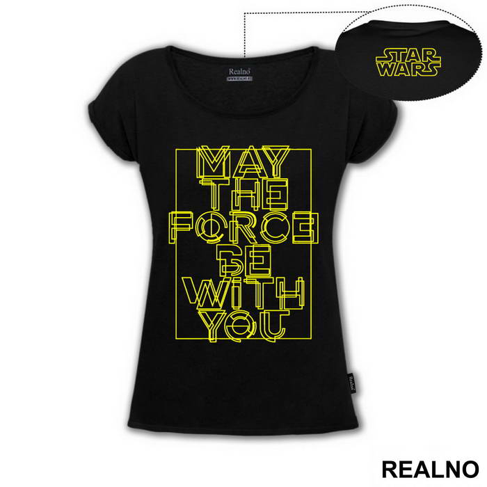 May The Force Be With You - Yellow - Star Wars - Majica