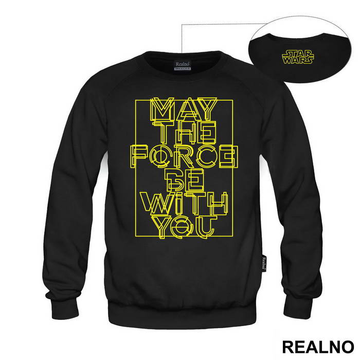 May The Force Be With You - Yellow - Star Wars - Majica