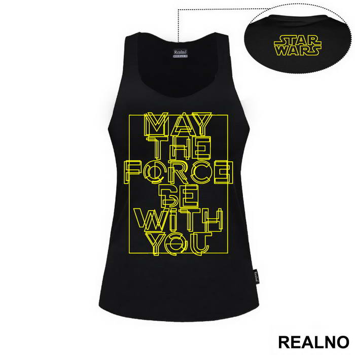 May The Force Be With You - Yellow - Star Wars - Majica