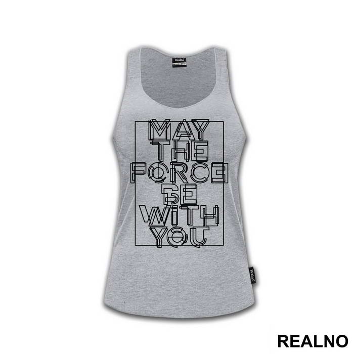 May The Force Be With You - Yellow - Star Wars - Majica