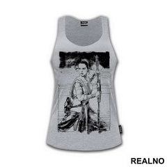 Rey - Black Drawing - Star Wars - Majica