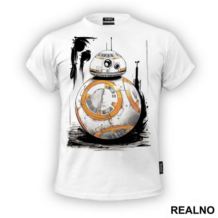 BB - 8 - Drawing - Star Wars - Majica