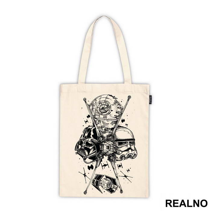Darth Vader, Stormtrooper And Death Star - Star Wars - Majica