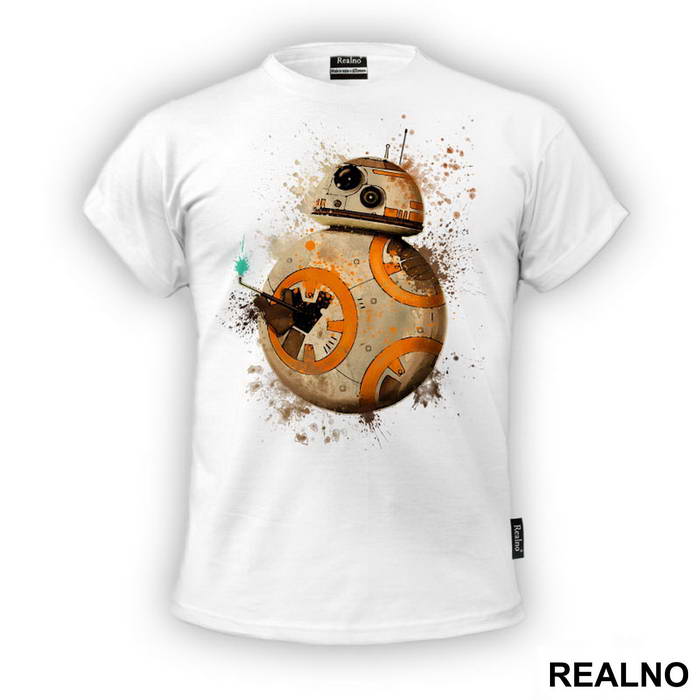 BB - 8 Splashing Colors - Star Wars - Majica
