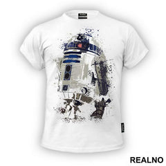 R2D2 Color Dots Splash - Star Wars - Majica