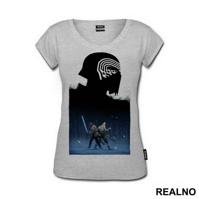 Kylo Ren, Young Rey And Finn - Star Wars - Majica