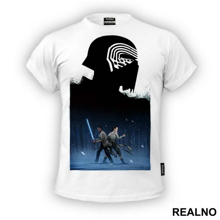 Kylo Ren, Young Rey And Finn - Star Wars - Majica