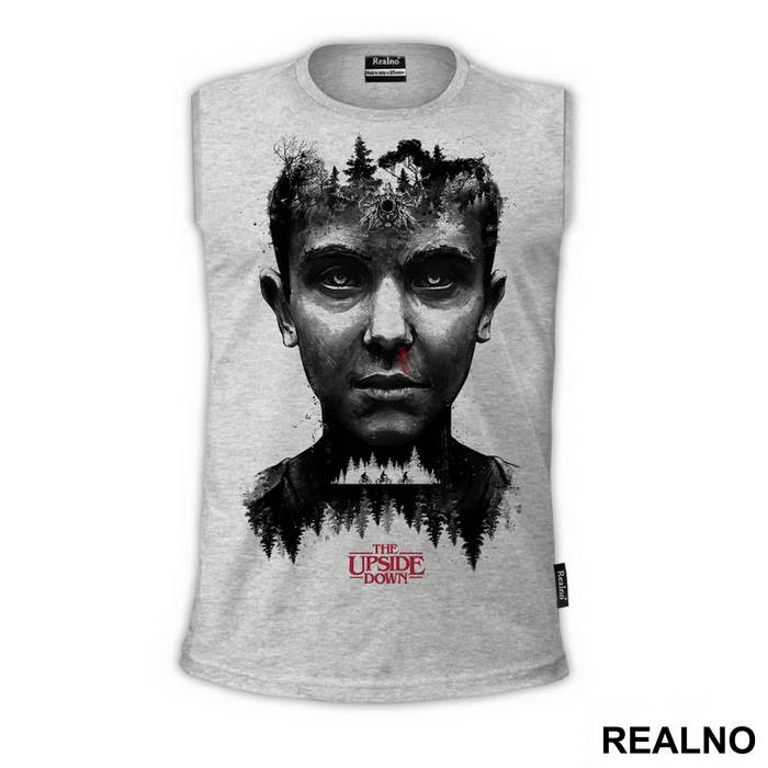 Eleven And The Upside Down - Contours - Stranger Things - Majica