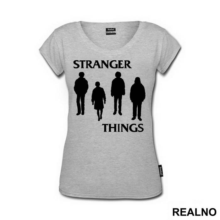 Black Silhouettes - Stranger Things - Majica