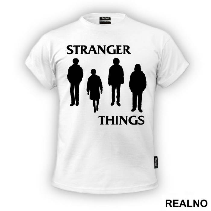 Black Silhouettes - Stranger Things - Majica
