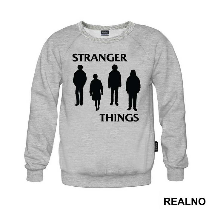 Black Silhouettes - Stranger Things - Majica