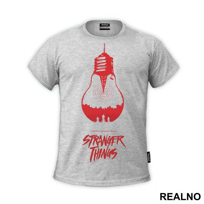 Red Bulb And Signal - Stranger Things - Majica