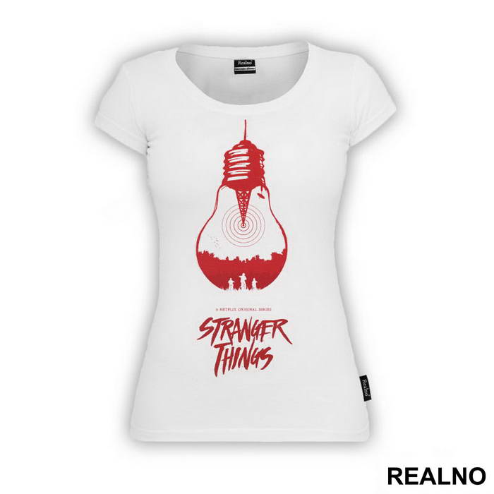 Red Bulb And Signal - Stranger Things - Majica