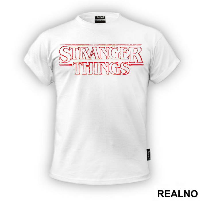 Red Logo - Stranger Things - Majica