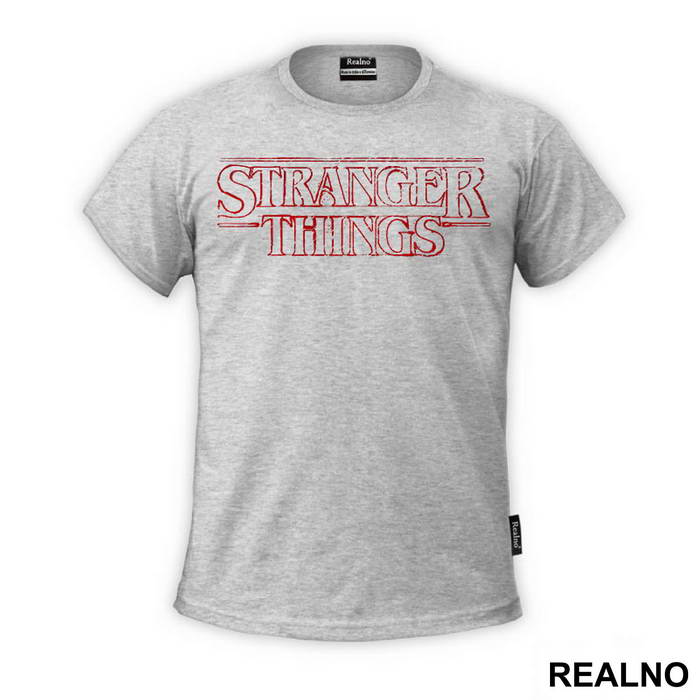 Red Logo - Stranger Things - Majica