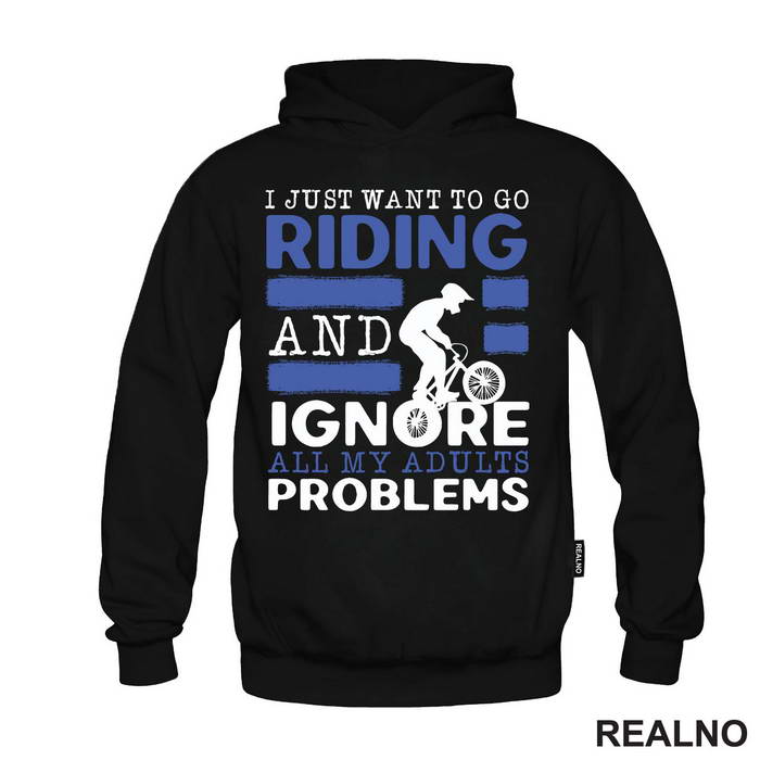 I Just Want To Go Riding - Bickilovi - Bike - Majica