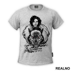 Lord Commander - Jon Snow And Ghost - House Stark - Game Of Thrones - GOT - Majica