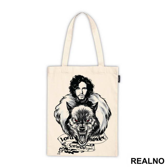 Lord Commander - Jon Snow And Ghost - House Stark - Game Of Thrones - GOT - Majica