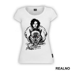 Lord Commander - Jon Snow And Ghost - House Stark - Game Of Thrones - GOT - Majica