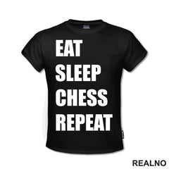 Eat, Sleep, Chess, Repeat - Queen's Gambit - Majica