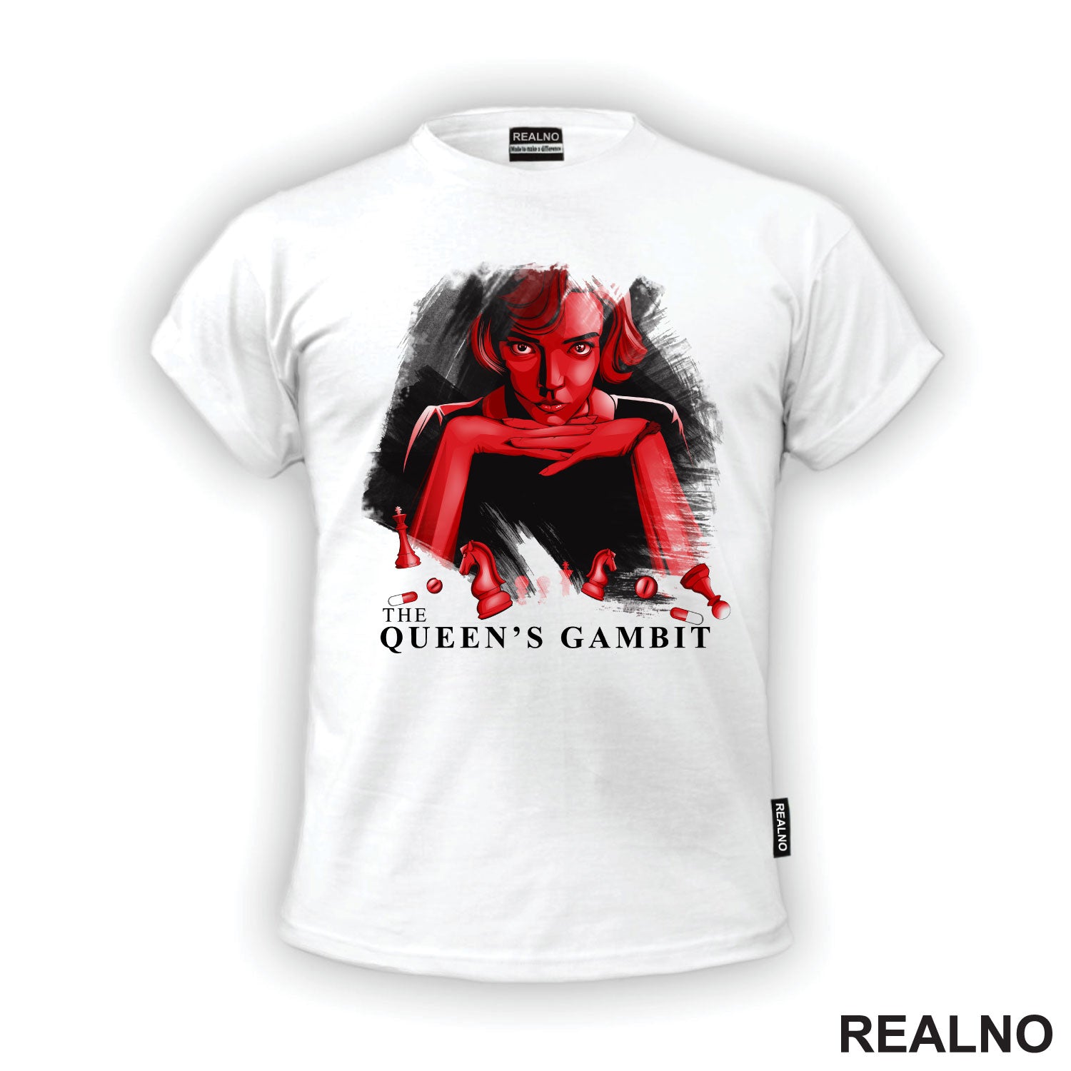 Red - Elizabeth Harmon - Queen's Gambit - Majica