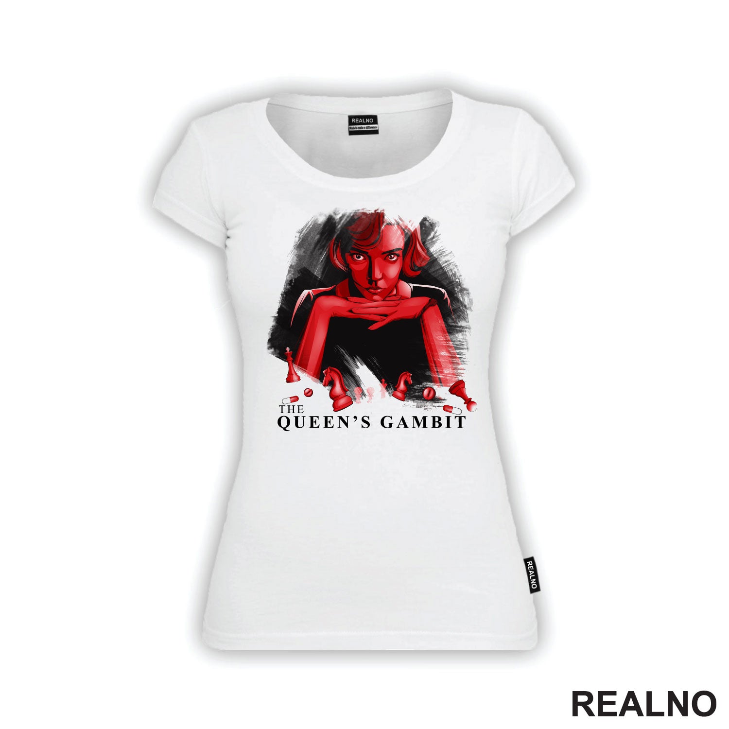 Red - Elizabeth Harmon - Queen's Gambit - Majica