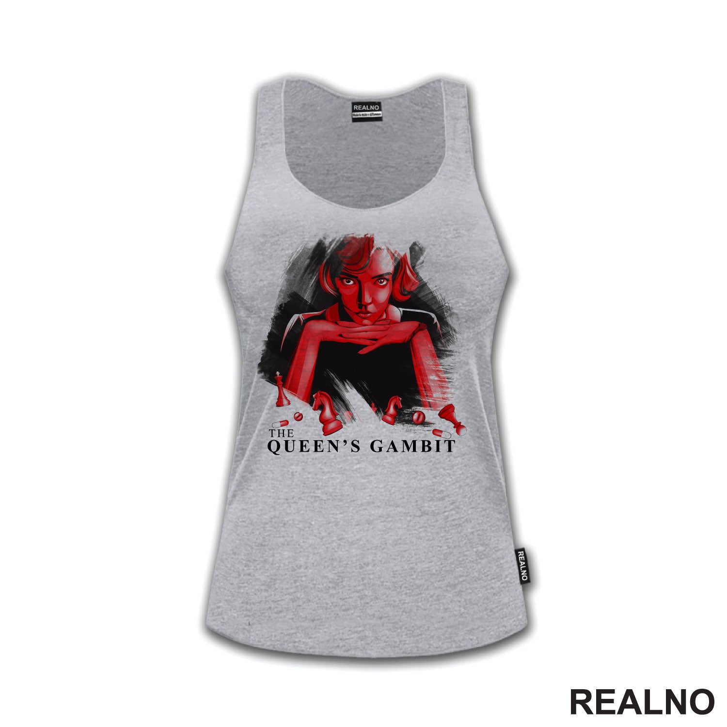 Red - Elizabeth Harmon - Queen's Gambit - Majica