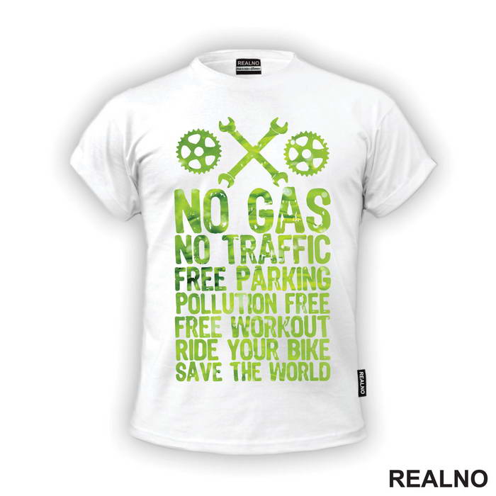 Ride Your Bike, Save The World - Bickilovi - Bike - Majica