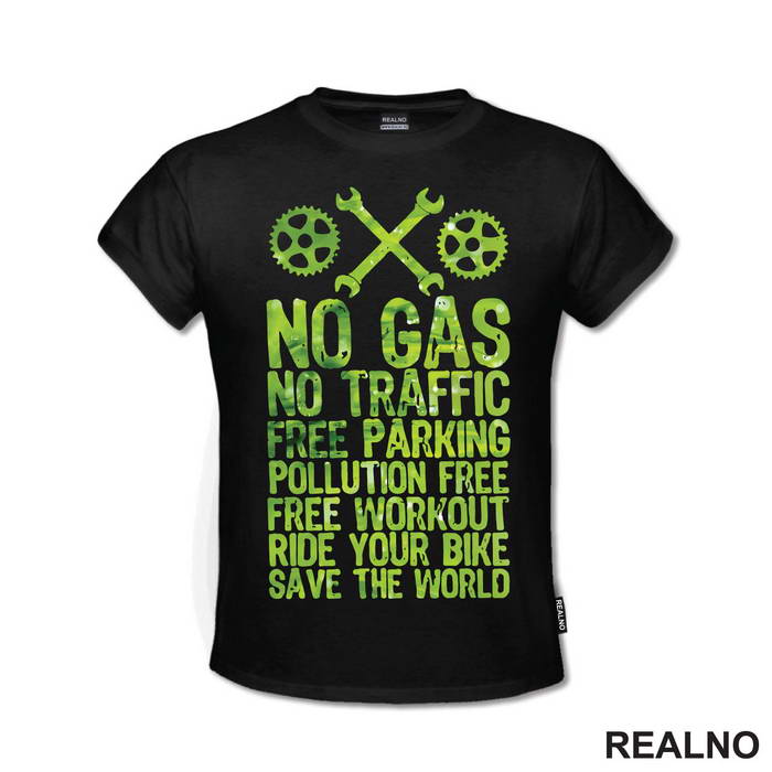 Ride Your Bike, Save The World - Bickilovi - Bike - Majica