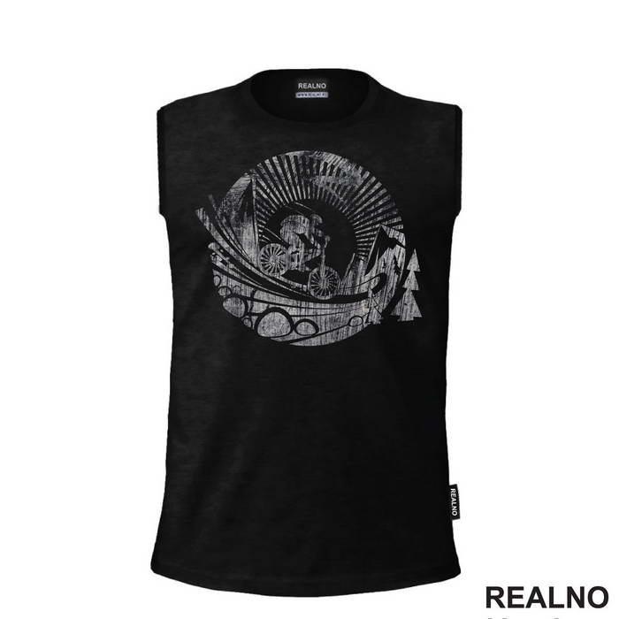 Riding Through The Nature - Bickilovi - Bike - Majica