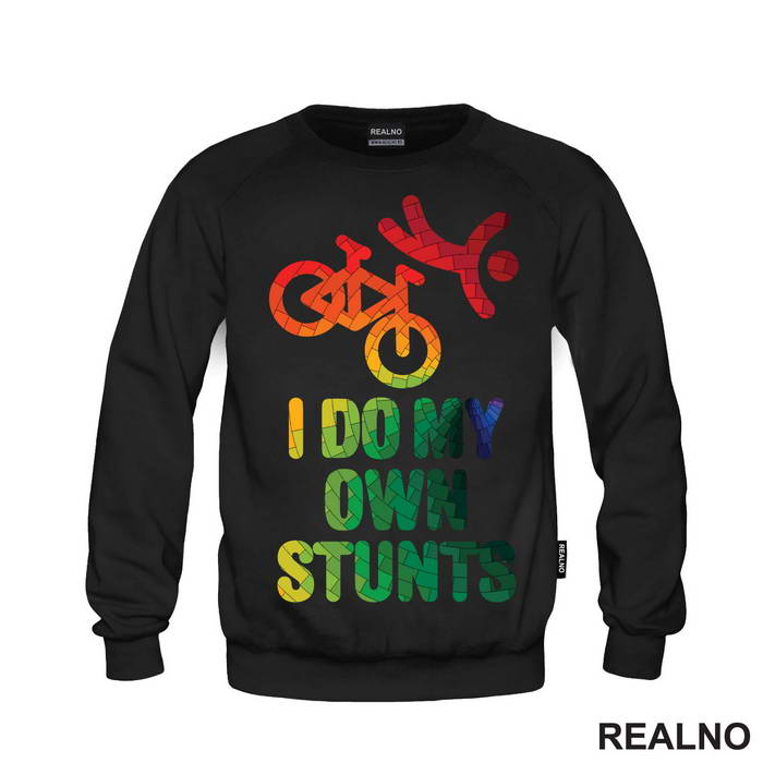 I Do My Own Stunts - Color Bricks - Bickilovi - Bike - Majica