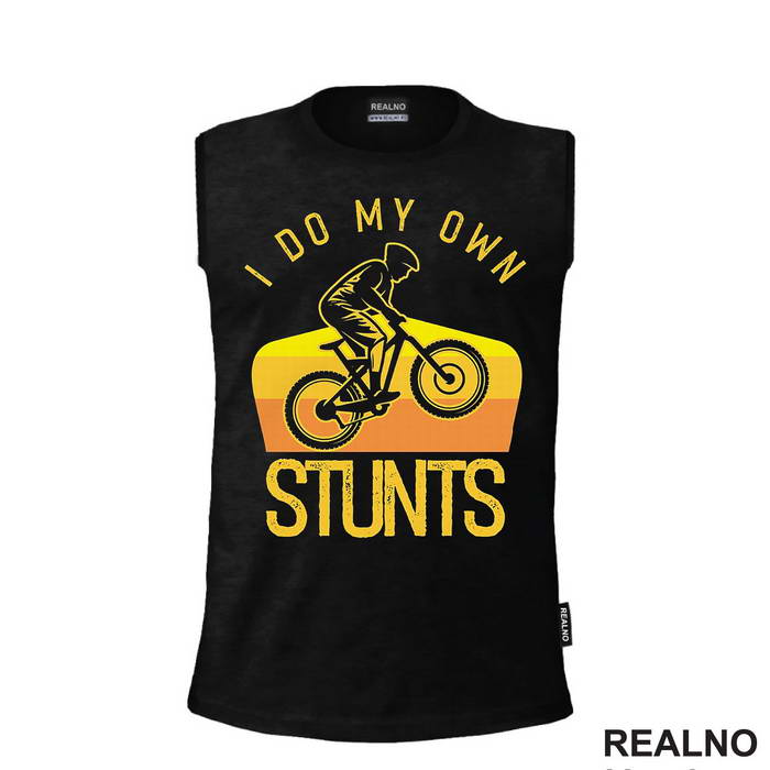 I Do My Own Stunts - Yellow - Bickilovi - Bike - Majica